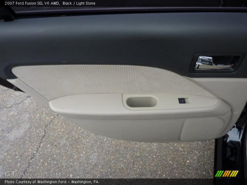 Black / Light Stone 2007 Ford Fusion SEL V6 AWD
