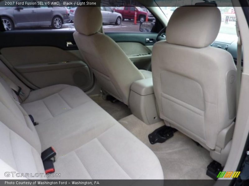 Black / Light Stone 2007 Ford Fusion SEL V6 AWD