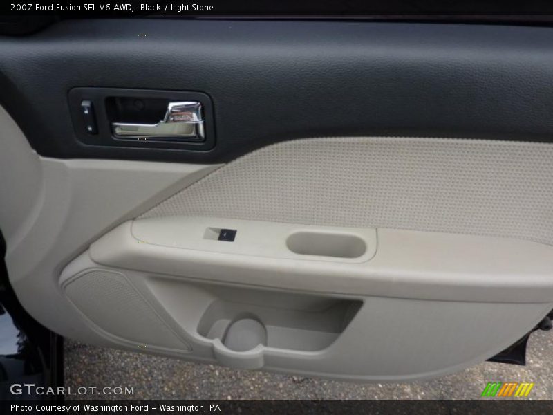 Black / Light Stone 2007 Ford Fusion SEL V6 AWD