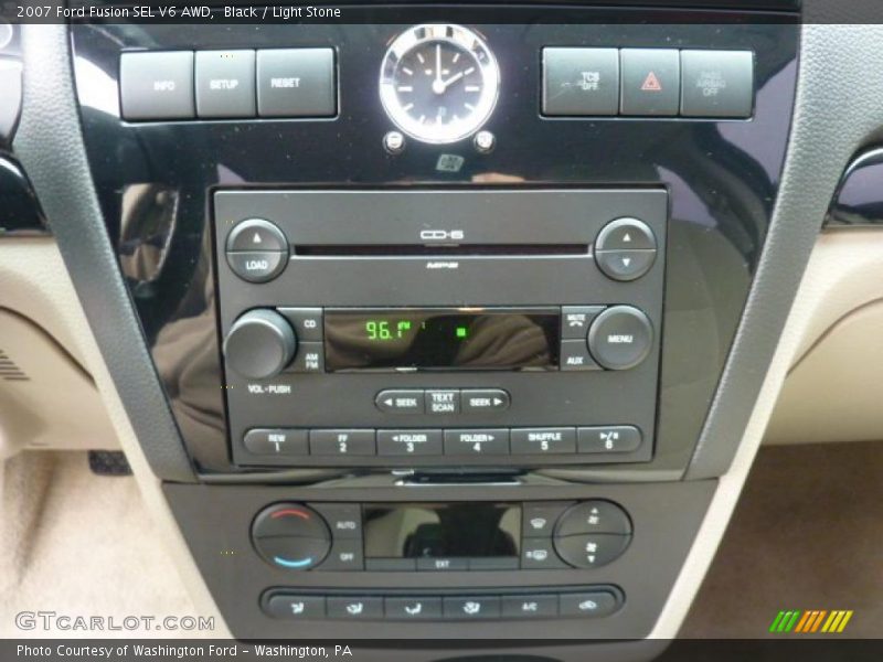 Black / Light Stone 2007 Ford Fusion SEL V6 AWD