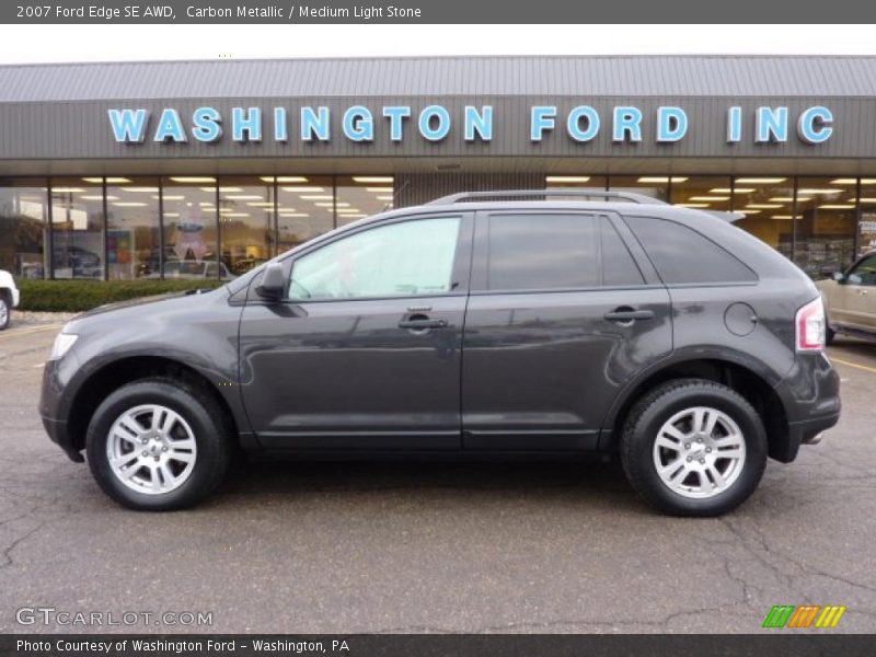 Carbon Metallic / Medium Light Stone 2007 Ford Edge SE AWD
