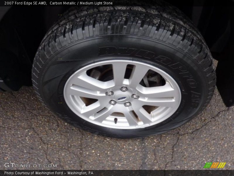 Carbon Metallic / Medium Light Stone 2007 Ford Edge SE AWD