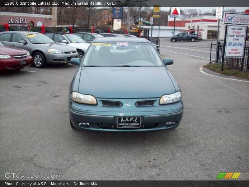 Medium Green Metallic / Gray 1998 Oldsmobile Cutlass GLS