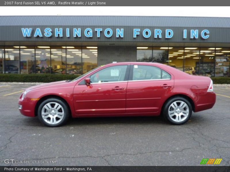 Redfire Metallic / Light Stone 2007 Ford Fusion SEL V6 AWD