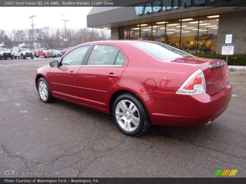 Redfire Metallic / Light Stone 2007 Ford Fusion SEL V6 AWD