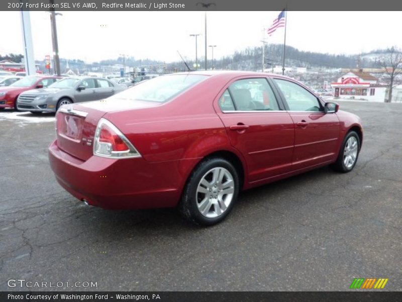 Redfire Metallic / Light Stone 2007 Ford Fusion SEL V6 AWD