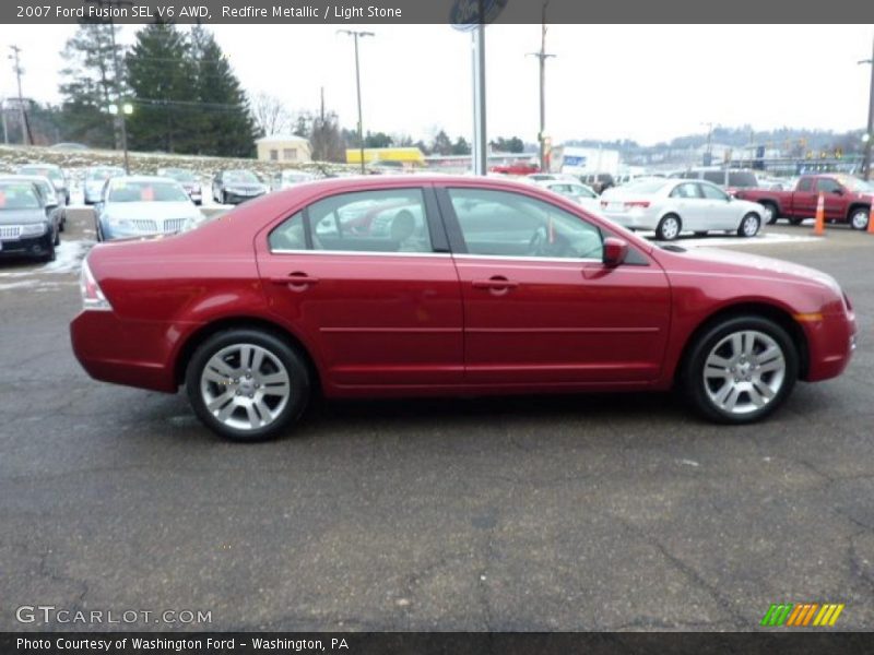 Redfire Metallic / Light Stone 2007 Ford Fusion SEL V6 AWD