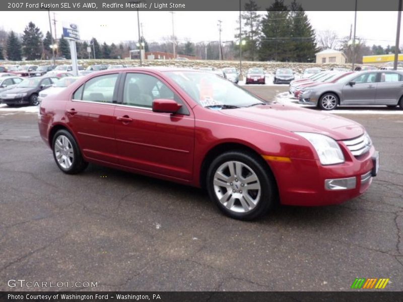 Redfire Metallic / Light Stone 2007 Ford Fusion SEL V6 AWD