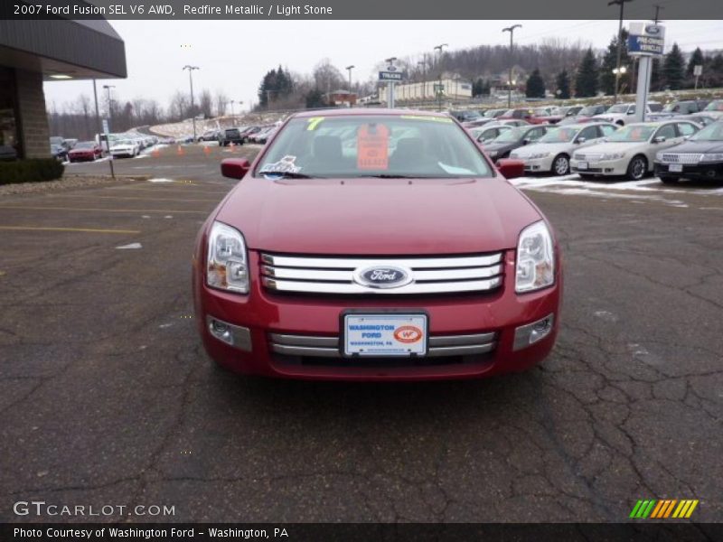 Redfire Metallic / Light Stone 2007 Ford Fusion SEL V6 AWD