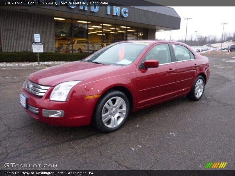 Redfire Metallic / Light Stone 2007 Ford Fusion SEL V6 AWD