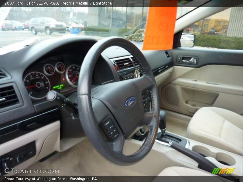 Redfire Metallic / Light Stone 2007 Ford Fusion SEL V6 AWD