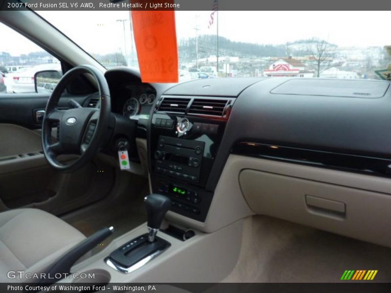 Redfire Metallic / Light Stone 2007 Ford Fusion SEL V6 AWD