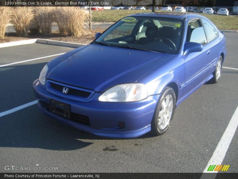 Electron Blue Pearl / Dark Gray 1999 Honda Civic Si Coupe