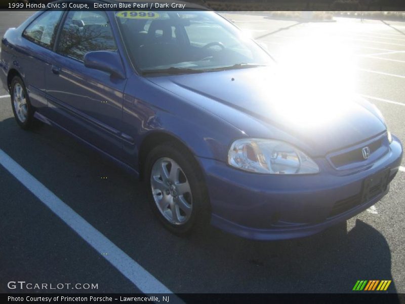 Electron Blue Pearl / Dark Gray 1999 Honda Civic Si Coupe