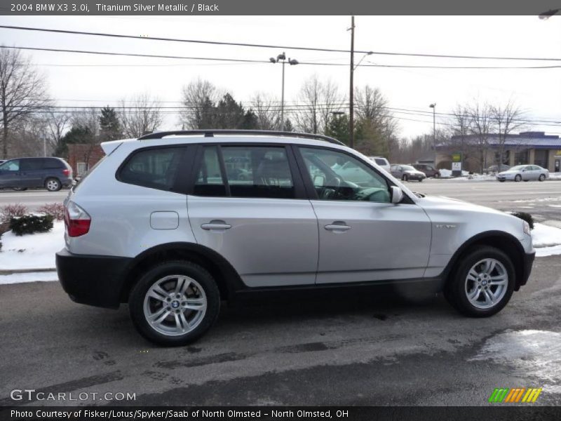 Titanium Silver Metallic / Black 2004 BMW X3 3.0i