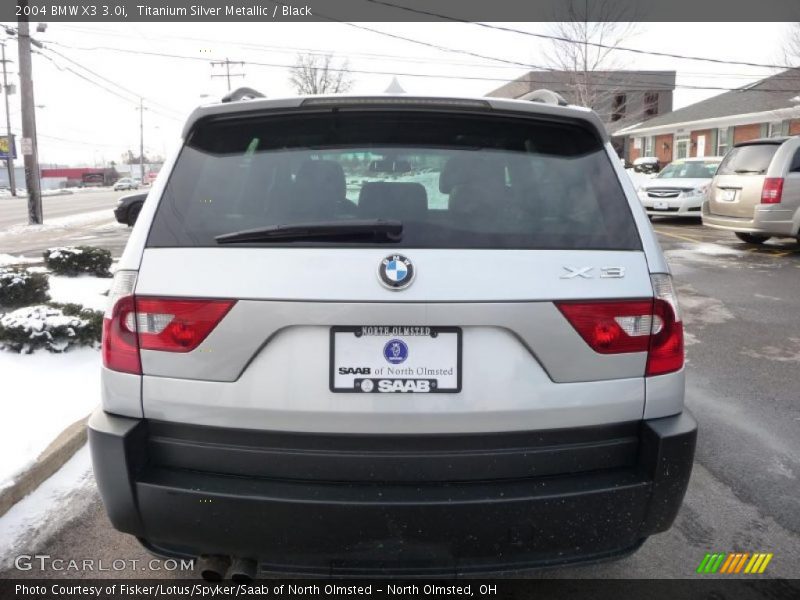 Titanium Silver Metallic / Black 2004 BMW X3 3.0i