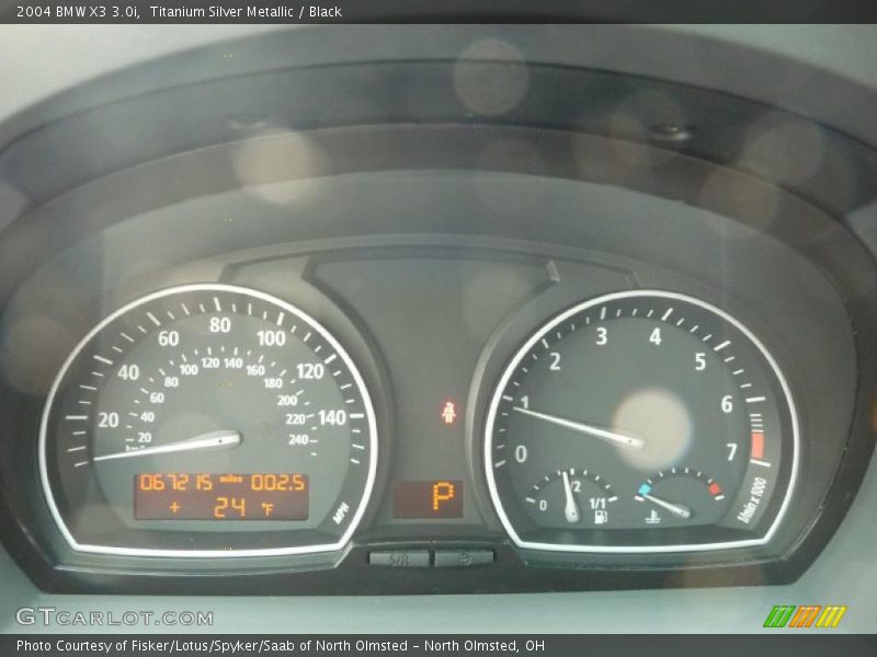 Titanium Silver Metallic / Black 2004 BMW X3 3.0i