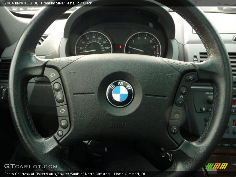 Titanium Silver Metallic / Black 2004 BMW X3 3.0i