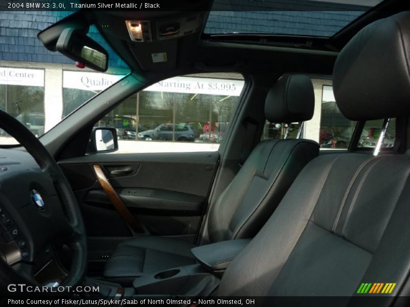 Titanium Silver Metallic / Black 2004 BMW X3 3.0i