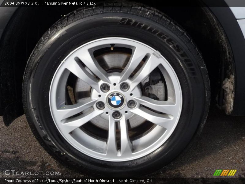Titanium Silver Metallic / Black 2004 BMW X3 3.0i