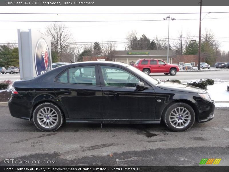Black / Parchment 2009 Saab 9-3 2.0T Sport Sedan