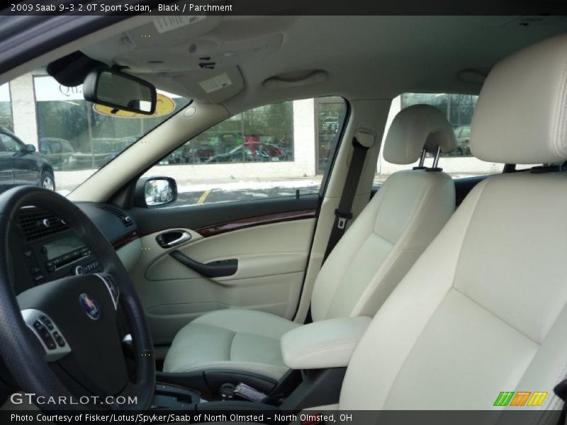 Black / Parchment 2009 Saab 9-3 2.0T Sport Sedan
