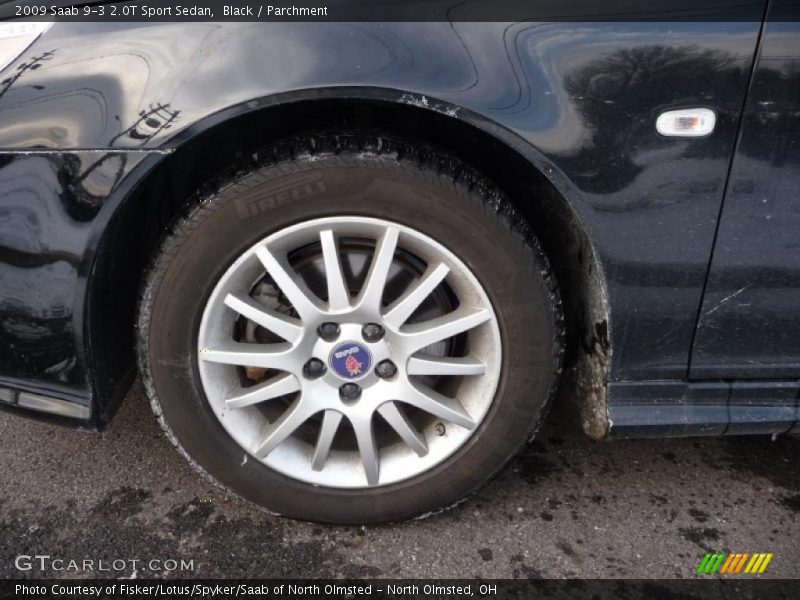 Black / Parchment 2009 Saab 9-3 2.0T Sport Sedan