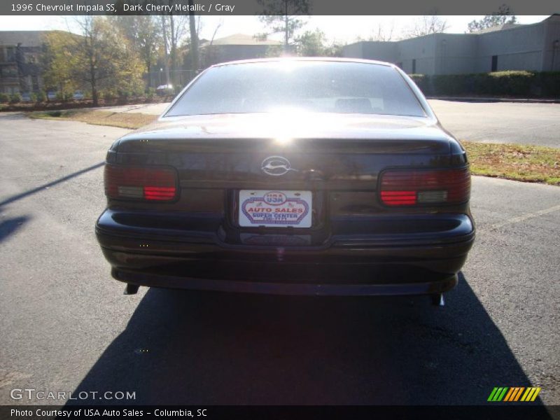 Dark Cherry Metallic / Gray 1996 Chevrolet Impala SS
