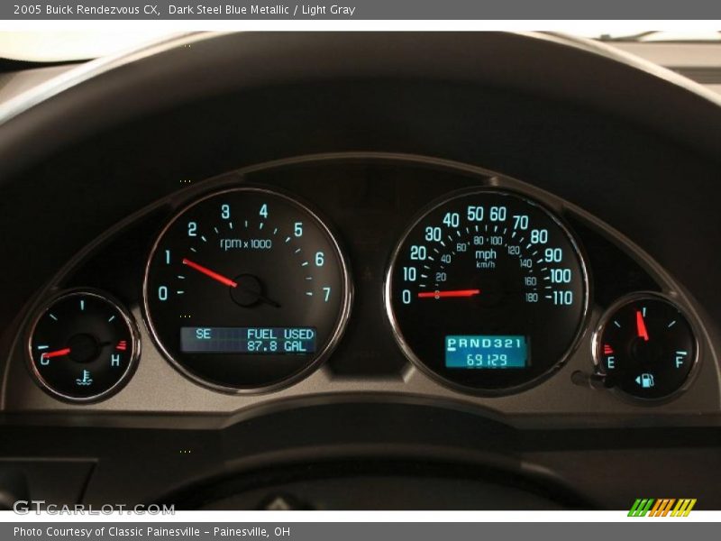 Dark Steel Blue Metallic / Light Gray 2005 Buick Rendezvous CX