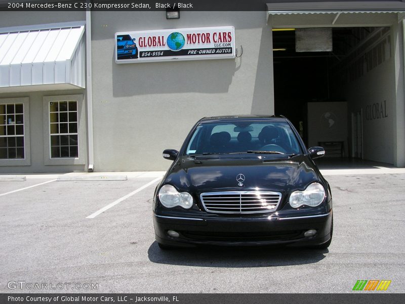 Black / Black 2004 Mercedes-Benz C 230 Kompressor Sedan