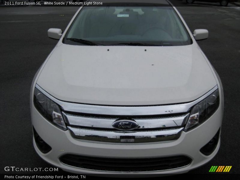 White Suede / Medium Light Stone 2011 Ford Fusion SE