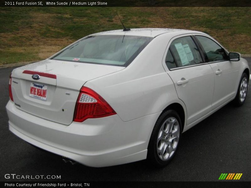 White Suede / Medium Light Stone 2011 Ford Fusion SE