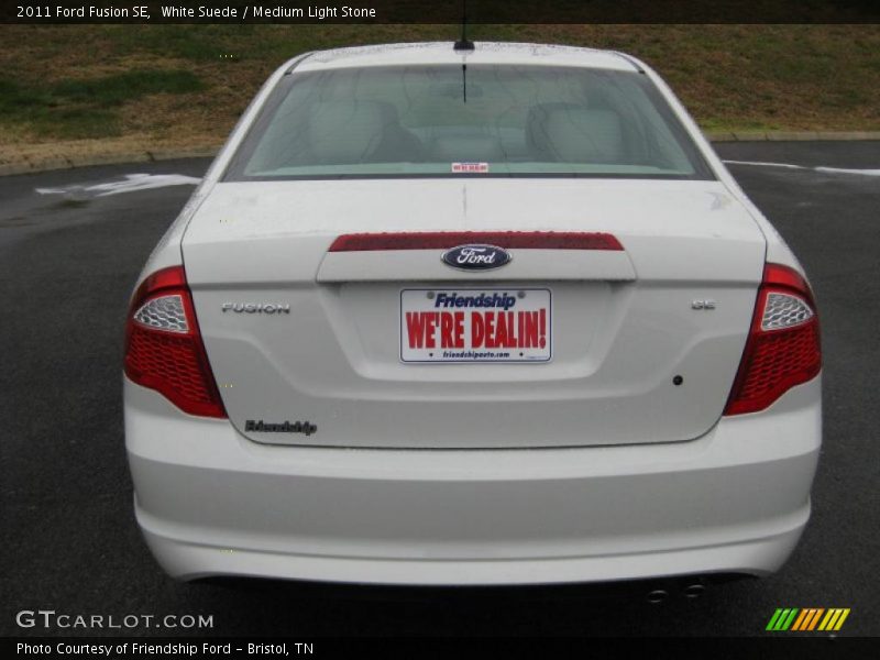 White Suede / Medium Light Stone 2011 Ford Fusion SE