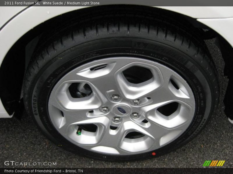 White Suede / Medium Light Stone 2011 Ford Fusion SE