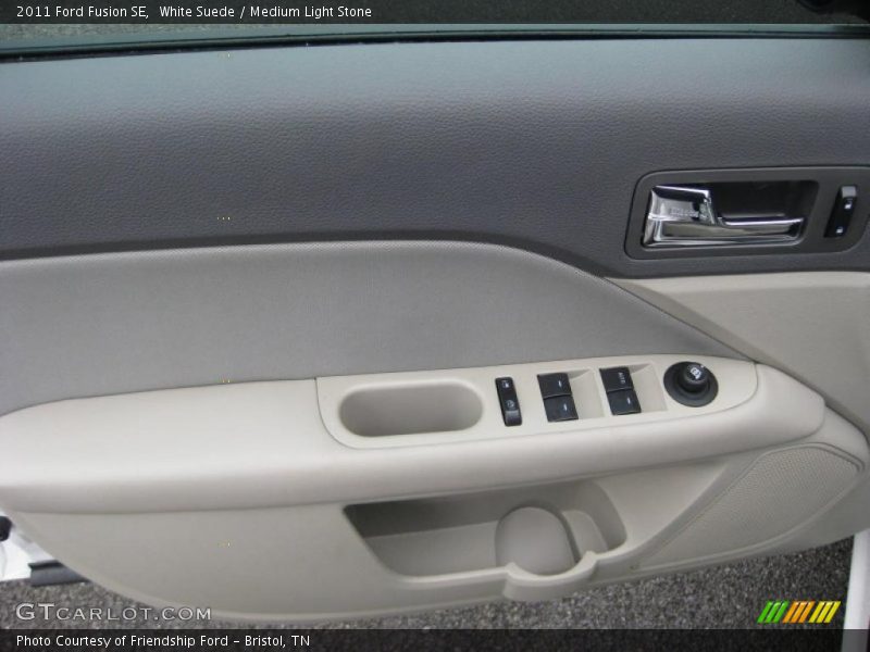 White Suede / Medium Light Stone 2011 Ford Fusion SE
