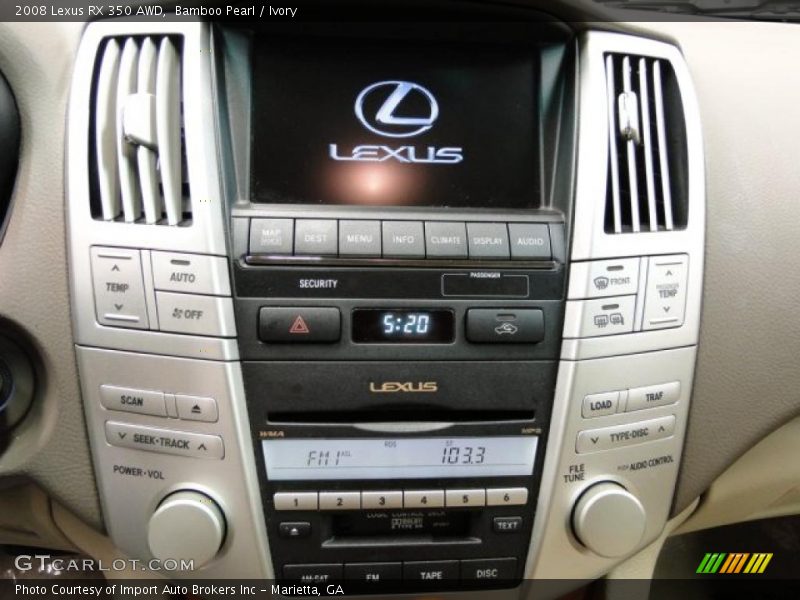 Bamboo Pearl / Ivory 2008 Lexus RX 350 AWD