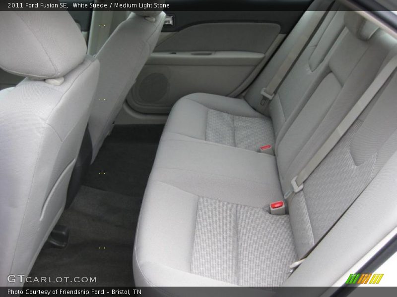 White Suede / Medium Light Stone 2011 Ford Fusion SE