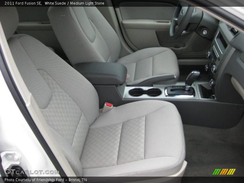 White Suede / Medium Light Stone 2011 Ford Fusion SE