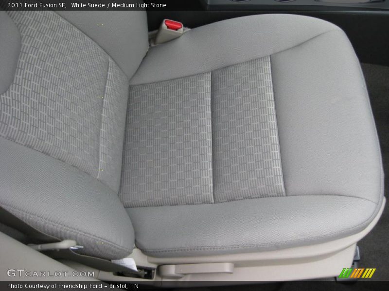 White Suede / Medium Light Stone 2011 Ford Fusion SE
