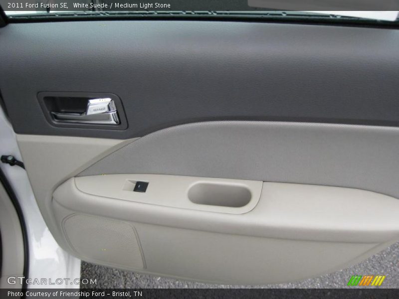 White Suede / Medium Light Stone 2011 Ford Fusion SE