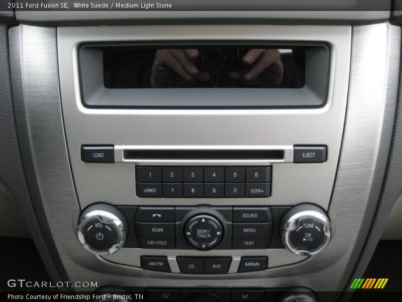 White Suede / Medium Light Stone 2011 Ford Fusion SE