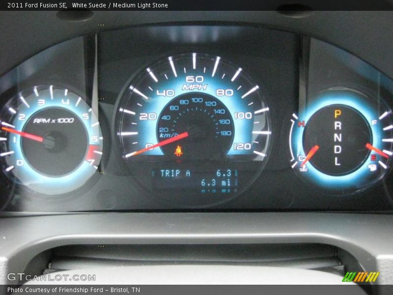 White Suede / Medium Light Stone 2011 Ford Fusion SE