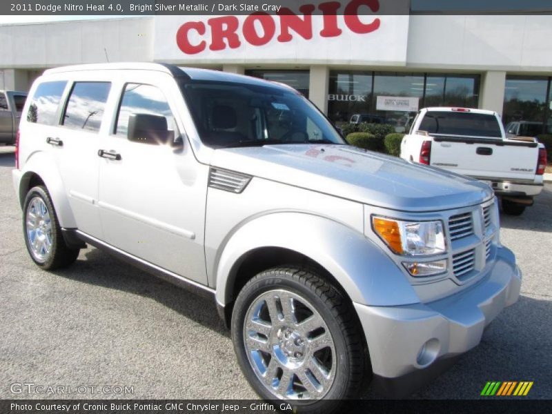 Bright Silver Metallic / Dark Slate Gray 2011 Dodge Nitro Heat 4.0