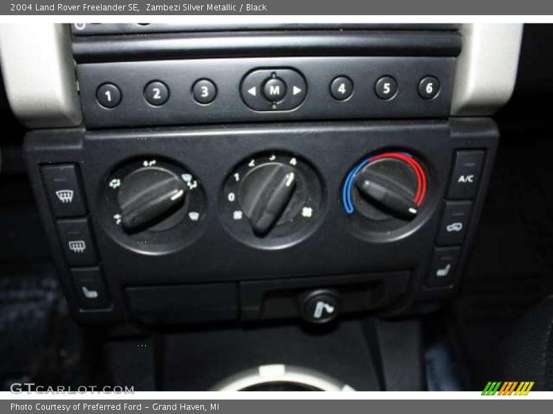 Controls of 2004 Freelander SE