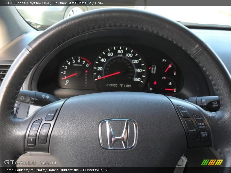Polished Metal Metallic / Gray 2010 Honda Odyssey EX-L