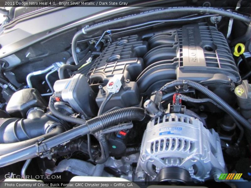 Bright Silver Metallic / Dark Slate Gray 2011 Dodge Nitro Heat 4.0