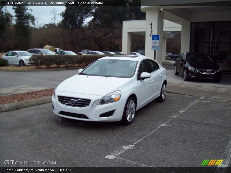 Ice White / Soft Beige/Sandstone 2011 Volvo S60 T6 AWD