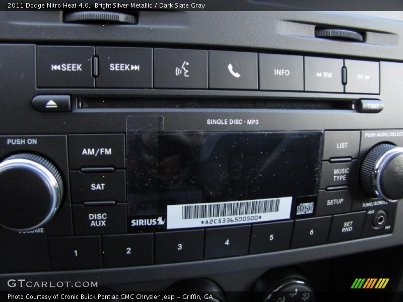 Bright Silver Metallic / Dark Slate Gray 2011 Dodge Nitro Heat 4.0
