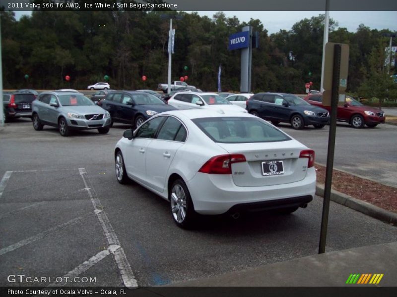 Ice White / Soft Beige/Sandstone 2011 Volvo S60 T6 AWD