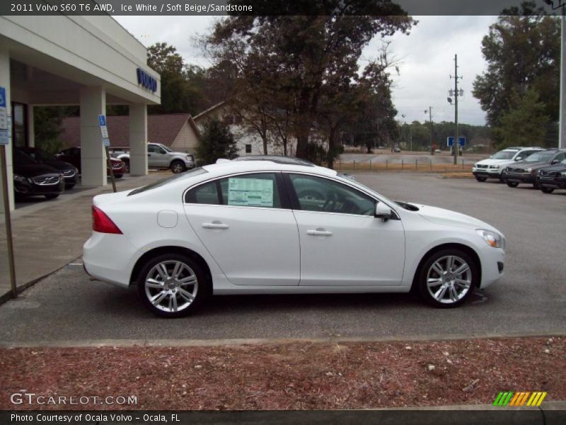 Ice White / Soft Beige/Sandstone 2011 Volvo S60 T6 AWD
